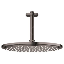 Grohe Rainshower Cosmopolitan - Douche de tête 310, bras de douche 142 mm, un jet, graphite foncé 26067A00
