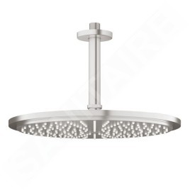 Grohe Rainshower - Douche de tête Cosmopolitan, diamètre de 310 mm, sortie plafond de 142 mm, supersteel 26067DC0