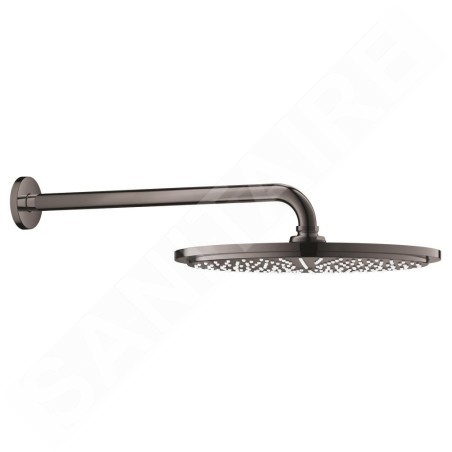 Grohe Rainshower Cosmopolitan - Douche de tête 310, bras de douche 380 mm, un jet, graphite foncé 26066A00