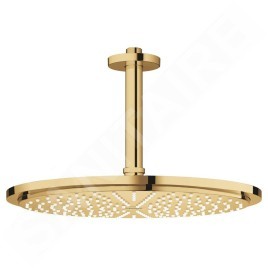Grohe Rainshower Cosmopolitan - Douche de tête 310, bras de douche de 142 mm, 1 jet, Cool Sunrise 26067GL0