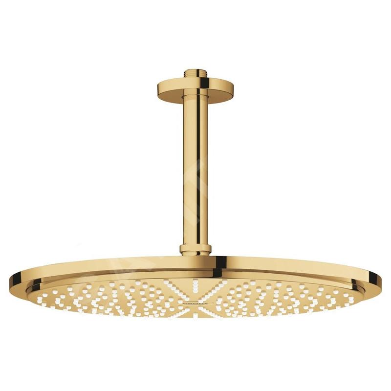 Grohe Rainshower Cosmopolitan - Douche de tête 310, bras de douche de 142 mm, 1 jet, Cool Sunrise 26067GL0 Grohe Rainshower Cosmopolitan - Douche de tête 310, bras de douche de 142 mm, 1 jet, Cool Sunrise 26067GL0
