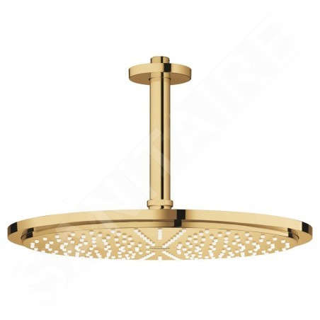 Grohe Rainshower Cosmopolitan - Douche de tête 310, bras de douche de 142 mm, 1 jet, Cool Sunrise 26067GL0