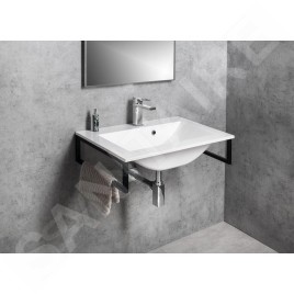 Sapho Yukon - Lavabo à encastrer 900x450 mm, avec trop-plein, trou pour robinetterie, blanc 55900