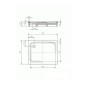 Kaldewei Avantgarde - Receveur de douche Superplan 405-2, 900x1100 mm, support polystyrène, antidérapant, effet Perl, blanc Kaldewei Avantgarde - Receveur de douche Superplan 405-2, 900x1100 mm, support polystyrène, antidérapant, effet Perl, blanc