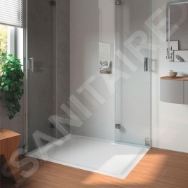 Kaldewei Avantgarde - Receveur de douche Superplan 404-1, 900x1000 mm, blanc 430400010001