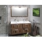 Sapho Maria - Meuble-lavabo double 1200x460 mm, avec 2 trous pour mitigeur, blanc MA120