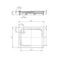 Kaldewei Avantgarde - Receveur de douche Superplan 406-2, 900x1200 mm, support polystyrène, blanc 430648040001 Kaldewei Avantgarde - Receveur de douche Superplan 406-2, 900x1200 mm, support polystyrène, blanc 430648040001