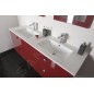 Sapho Slim - Meuble-lavabo double 1200x460 mm, blanc 1601-120 Sapho Slim - Meuble-lavabo double 1200x460 mm, blanc 1601-120