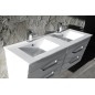 Sapho Slim - Meuble-lavabo double 1200x460 mm, blanc 1601-120 Sapho Slim - Meuble-lavabo double 1200x460 mm, blanc 1601-120
