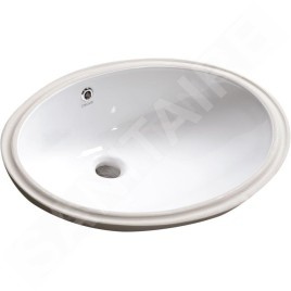 Sapho Lavabos - Lavabo de meuble 570x430 cm, avec trop-plein, sans trou de robinet, blanc TP216