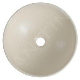 Sapho Attila - Lavabo en céramique, diamètre 43 cm, ivoire DK005