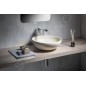 Sapho Attila - Lavabo en céramique, diamètre 43 cm, ivoire DK005 Sapho Attila - Lavabo en céramique, diamètre 43 cm, ivoire DK005