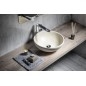 Sapho Attila - Lavabo en céramique, diamètre 43 cm, ivoire DK005 Sapho Attila - Lavabo en céramique, diamètre 43 cm, ivoire DK005