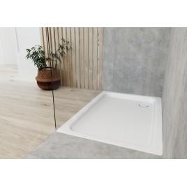 Kaldewei Ambiente - Receveur de douche Duschplan 546-1, 1000x800 mm, antidérapant, sans support en polystyrène, blanc