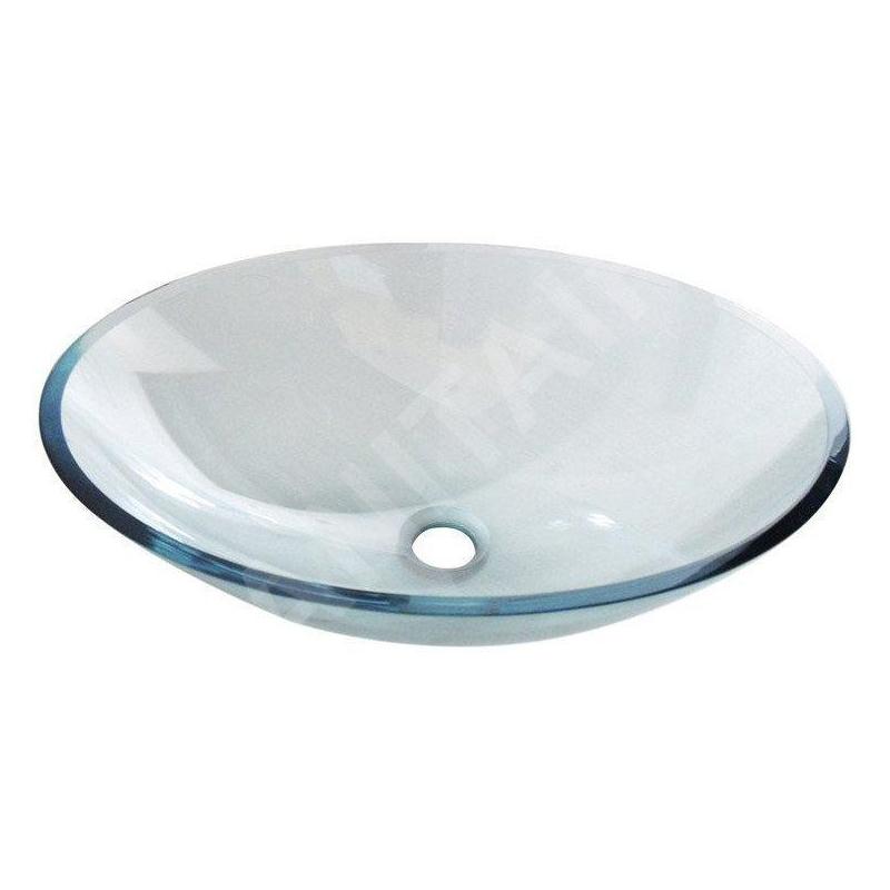 Sapho Beauty - Vasque à poser, 520x375 mm, verre clair 2501-12 Sapho Beauty - Vasque à poser, 520x375 mm, verre clair 2501-12