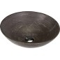Sapho Blok - Vasque en pierre de 400 mm de diamètre, pierre foncée mate 2401-02 Sapho Blok - Vasque en pierre de 400 mm de diamètre, pierre foncée mate 2401-02