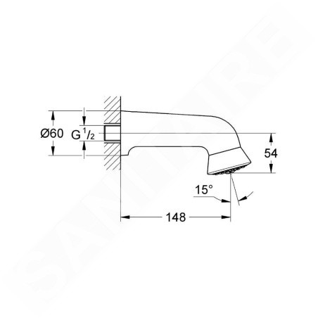 Grohe Relexa - Douche de tête type sport, chrome 28948000