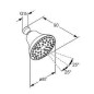 Kludi A-Qa - Douche de tête, diamètre 87 mm, chrome 6219105-00