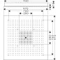 Axor ShowerCollection - ShowerHeaven 970 x 970 mm, acier inoxydable 10621800