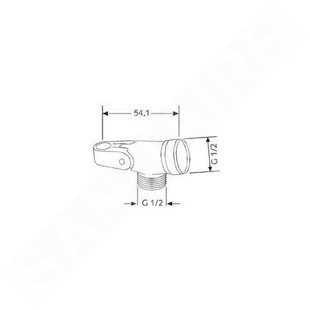 Kludi Supports de douche - Support de douche mural, chrome 6053105-00