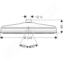Axor Montreux - Douche de tête, diamètre 245 mm, nickel brossé 28474820