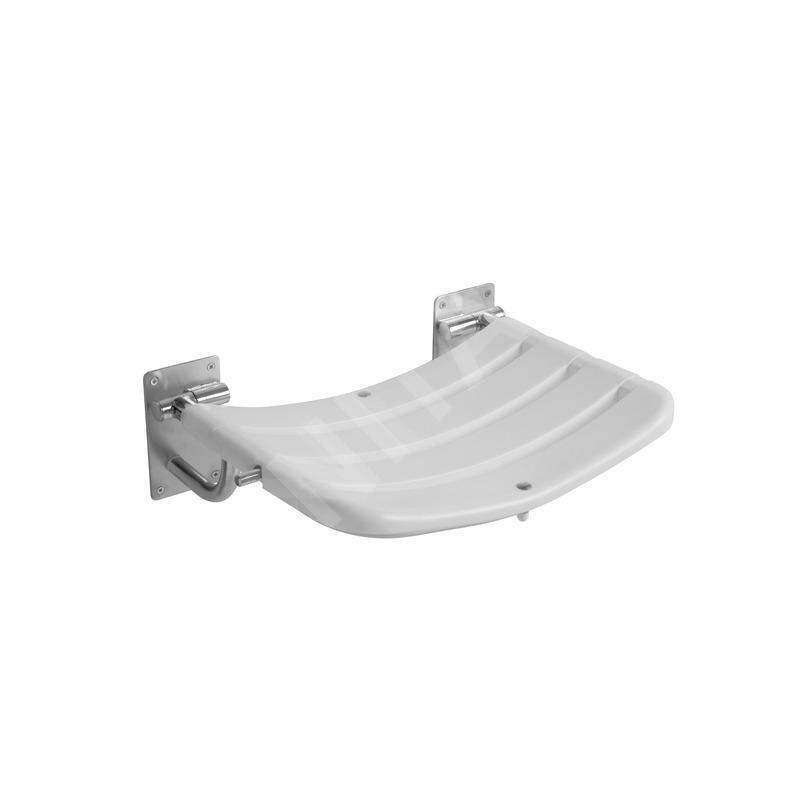 Jika Universum - Siège de douche rabattable, inox/blanc H3897180030001