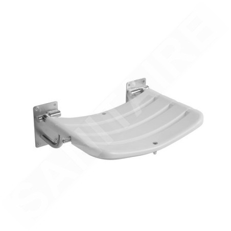 Jika Universum - Siège de douche rabattable, inox/blanc H3897180030001