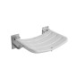 Jika Universum - Siège de douche rabattable, inox/blanc H3897180030001