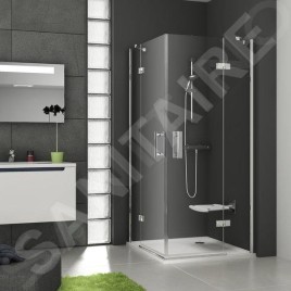 Ravak SmartLine - Cabine de douche d'angle SMSRV4-90, 885-900 mm, chrome/verre clair 1SV77A00Z1