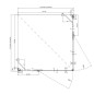 Ravak SmartLine - Cabine de douche quart de cercle SMSRV4, 785-800 mm mm, verre transparent/chrome 1SV44A00Z1 Ravak SmartLine - Cabine de douche quart de cercle SMSRV4, 785-800 mm mm, verre transparent/chrome 1SV44A00Z1