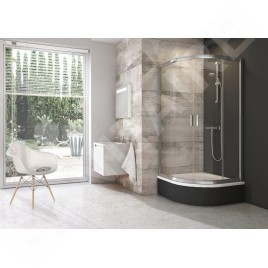Ravak Minivana - Receveur de douche profond Sabina 80-LA, 800x800 mm, AntiBac, blanc A214001020