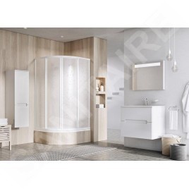 Ravak Minivana - Receveur de douche profond Sabina 80-LA, 800x800 mm, AntiBac, blanc A214001020