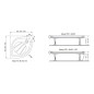 Ravak Galaxy Pro - Receveur de douche, 900x900 mm, antidérapant, blanc XA237701010