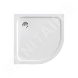 Ravak Galaxy Pro Chrome - Receveur de douche Elipso Pro-80 chrome, 800x800 mm, blanc XA244401010