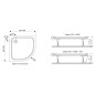 Ravak Galaxy Pro Chrome - Receveur de douche Elipso Pro-80 chrome, 800x800 mm, blanc XA244401010 Ravak Galaxy Pro Chrome - Receveur de douche Elipso Pro-80 chrome, 800x800 mm, blanc XA244401010