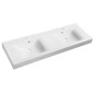 Sapho Nadja - Double-lavabo 1500x500 mm, avec trop-plein, trous pour robinet, blanc 68154 Sapho Nadja - Double-lavabo 1500x500 mm, avec trop-plein, trous pour robinet, blanc 68154
