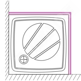 Ravak Galaxy Pro - Panneau frontal PERSEUS PRO-80, pour receveur 800 x 800 mm, blanc XA834001010