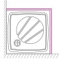 Ravak Galaxy Pro - Panneau frontal 100-SET, pour receveur 1000 x 1000 mm, blanc XA83A001010
