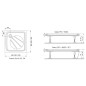 Ravak Galaxy Pro - Receveur de douche Perseus Pro-90, 900x900 mm, blanc XA037701010