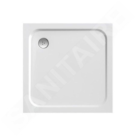 Ravak Galaxy Pro Chrome - Receveur de douche Perseus Pro-90 chrome, 900x900 mm, blanc XA047701010
