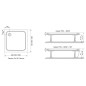 Ravak Galaxy Pro Chrome - Receveur de douche Perseus Pro-100 chrome, 1000x1000 mm, blanc XA04AA01010 Ravak Galaxy Pro Chrome - Receveur de douche Perseus Pro-100 chrome, 1000x1000 mm, blanc XA04AA01010