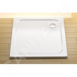Ravak Galaxy Pro Chrome - Receveur de douche Perseus Pro-100 chrome, 1000x1000 mm, blanc XA04AA01010