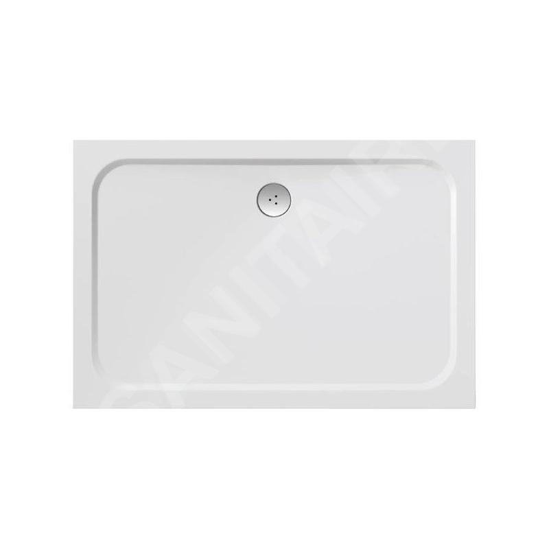 Ravak Galaxy Pro Chrome - Receveur de douche Gigant Pro-100 chrome, 1200x900 mm, blanc XA04G701010