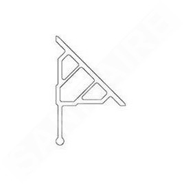 Ravak Accessoires - Bande de recouvrement, 10/1100 mm, blanc XB451100001
