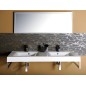 Sapho Nadja - Double-lavabo 1600x500 mm, avec trop-plein, trous pour robinet, blanc 68164 Sapho Nadja - Double-lavabo 1600x500 mm, avec trop-plein, trous pour robinet, blanc 68164