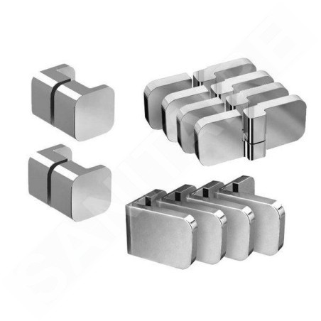 Ravak Brilliant - Kit de montage B SET pour BSKK4-80, 90, BSRV4-80, 90, chrome D01000A073