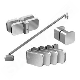 Ravak Brilliant - Kit de montage B SET BSDPS 80, 90 R pour cabine de douche, chrome D01000A075