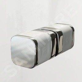 Ravak Brilliant - Cabine de douche BSDPS-100/100 L, 983-995x983-995 mm, chrome/verre transparent 0ULA0A00Z1