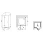 Ravak Brilliant - Cabine de douche BSDPS-80/80 L, 783-795x783-795 mm, chrome/verre clair 0UL44A00Z1 Ravak Brilliant - Cabine de douche BSDPS-80/80 L, 783-795x783-795 mm, chrome/verre clair 0UL44A00Z1