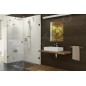 Ravak Brilliant - Cabine de douche BSDPS-110/80 L, 1083-1095x783-795 mm, chrome/verre transparent 0ULD4A00Z1